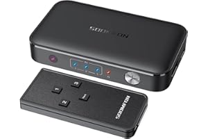 HDMI Switch 4K - SOOMFON HDMI Switch 3 In 1 Out with Remote HDMI Hub Supports 4K@30Hz 2K 1080P 3D, HDMI Switcher Multi Connector for TV PS3/4/5 Blu-Ray Xbox Roku