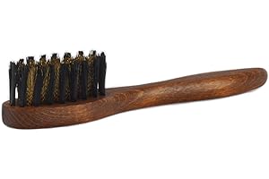 ‎LANGER & MESSMER EXKLUSIVE SCHUHMODE HEIDELBERG Langer & Messmer Raulederbürste mit Kunststoff- und Messingborsten zur Entfernung grober Verschmutzungen - Die Schuhbürste zur Velourslederpflege - Wildlederbürste in Schuhmacherqualität