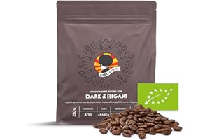 ‎AFRO COFFEE AFRO COFFEE Dark & Elegant I 250g Premium Bio Kaffeebohnen Fairtrade I 100% Arabica Kaffee Bohnen I Bohnenkaffee aus Äthiopien mit Noten von Bitterschokolade I handgepflückt, dunkel geröstet, säurearm