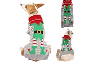 YANMUCY Jersey de Navidad para Perro, suéter de Navidad Suave de Invierno para Perro, suéter de Navidad para Mascotas, suéter de Navidad para Perros pequeños, medianos y Grandes, Disfraz de Navidad