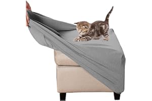 ZEAINK Ottomane Schonbezug Hockerbezug 40x40/50x50/60x60 Hocker Husse für Fußhocker Quadratisch, Stretch Bezug Ottomane Abdeckung Überzug Hocker Protector Waschbar Hockerabdeckung ( Color : #10 , Size : 60x6