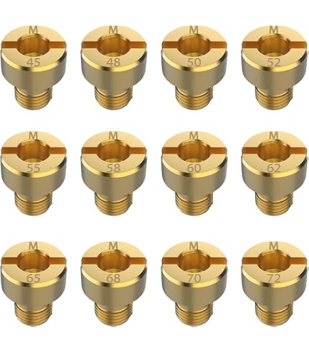 Homefantasy Kit 16 Getti Principali Per Carburatore M6 – Misure #60 A #135 – Per Scooter E Moto – Ugelli Carburatore