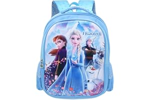 Tomicy Kinderrucksack Prisin Rucksack Kindergarten Mädchen Anime Children's Backpack Elsa Grundschultasche Freizeitrucksack viel StauraumGeeignet für Schule Reisen