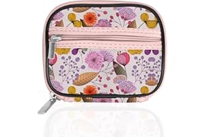 Serfeymi Pilulier Semainier Pilulier Medicaments 7 Jours Semainier Medicament Boîtes à Pilules de Voyage Avec étui à Fermeture éclair pour la Médecine, la Vitamine, le Supplément - Floraison 03