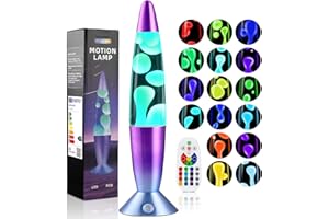 Besight 17 Colores Líquido Movimiento Lamp 34cm con Mando a Distancia para Adultos Decoración del Hogar, Dormitorio, Oficina, Navidad Cumpleaños San Valentín Regalo