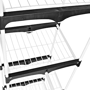 AmazonBasics - Armario móvil con doble barra, color blanco: Amazon.es