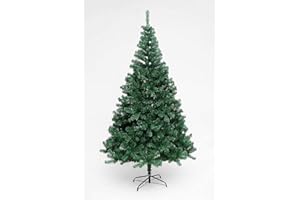 BPIL Large Colorado Pine Artificial Christmas Tree Tips for Home, Office, Party Decoration with Metal Stand Beautiful Xmas Stackable Tree GREEN Perfect for Indoor and Outdoor Holiday Decoration(Green, 7ft)