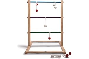 BS Toys Leitergolf Wurfspiel - Wurfspiel für Kinder - Laddergolf - für Kinder ab 6 Jahren - Mehrfarbig