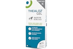 Thealoz Duo Gel (fiale monodose) Collirio – Sollievo di lunga durata giorno e notte per occhi secchi, stanchi e doloranti, gel delicato e senza conservanti, 30 unità monodose