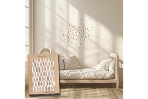 TRESXICS Adesivi Murali Bambini Pois Acquerello, 50 Pezzi, Carta da Parati Adesiva Muro Originale e Resistente, Effetto Carta da Parati per Bambini, Facile Applicazione e Removibile (Marrone)