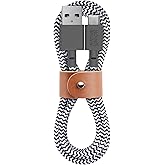 Native Union Belt Cable USB-C to USB-A - 4ft Ultra-Strong Charging Cable with Leather Strap Compatible with iPhone 16, Samsun