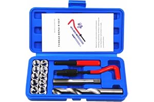 BestsQ 14 Stück Gewindereparatursatz Bohrer Helicoil Repair Kit Kompatibel Handwerkzeug Set für Auto Reparatur Größe:M14x1.25