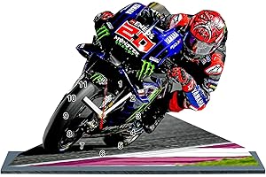QUARTARARO, Champion Moto GP 2021 en Horloge sur Socle 05