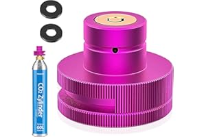 Truevaste Adapter Quick Connect für CO2 Zylinder Kompatibel mit Duo/Terra/Art/E-Duo/Crystal 3.0/Gaia Sprudelwasserbereiter, Schnelladapter für 60L CO2-Zylinders mit TR21-4 Trapezgewinde, mit 1 Gasket