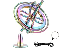 Gyroskopleksak, Färgglad Metall Anti Gravity Spinning Gyroskop Balansleksak Gyroskop Rörelsebalans Topproterande Skrivbordsleksak för Pojkar Flickor Utbildningspresent