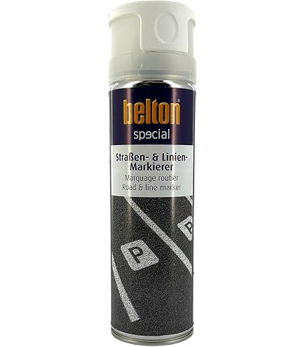 Belton Special Straßenmarkierer – Neonweiß, 500 Ml, Schnell Trocknend Für Asphalt, Beton & Mehr