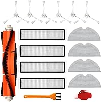 Chuancheng Accessory Kit for Dreame D9, D9 Max, L10 Pro Vacuum Cleaner Parts, Includes 1 Main Brush, 6 Side Brush, 4 Filters,
