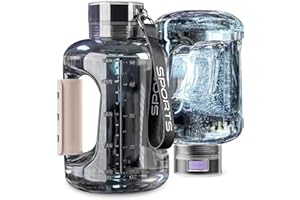 Dwolm 57Oz Hydrogen Water Bottle, Hydrogen Water Generator with SPE/PEM Technology, Portable Sports Water Bottle, 2500PPD Pure Hydrogen Rich Concentration
