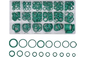RAPIDBOK 270 Pezzi O-Ring Assortimento Kit, 18 Misure Guarnizioni Set, Rondelle di Tenuta Resistenti Alle Alte Temperature in Gomma Verde per Elettrodomestici, Cuscinetti, Riparazione Pompe