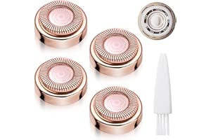 GOTFUN Hair Remover Replacement Heads 4PCS Face Replacement Heads Gen 1 Flawless Replacement Heads Compatible with Finishing Touch Flawless Facial Hair Removal Tool (Gold-Plated)