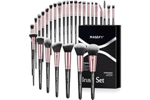 Make Up Pinsel Set MAGEFY Professionelles 28 Pcs Pinselset Makeup Schminkpinsel Premium Foundation Gesicht, Augen, Lippen Lidschatten Pinsel Kosmetikpinsel Set mit Schwarze Geschenkbox