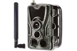 Denver WCL-8040 Wildkamera mit Handyübertragung App – 30 MP Wildtierkamera mit Nachtsicht Bewegungsmelder – Überwachungskamera mit Aufzeichnung – IP65 wasserdicht – 4G LTE Wildkamera WLAN & SIM-fähig