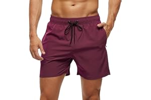 Arcweg Pantaloncini da Bagno Uomo Asciugatura Veloce Calzoncini da Bango Mare Beach Costume da Bagno Fodera Rete con Taschino e Coulisse Trunks