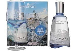 Gin Mare Mediterranean Gin 42,7% Vol. 0,7l in Giftbox with glass