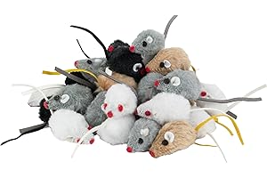 Kratzbaumland Spielmaus mit Katzenminze (zufällige Farbe - 12 Stück)