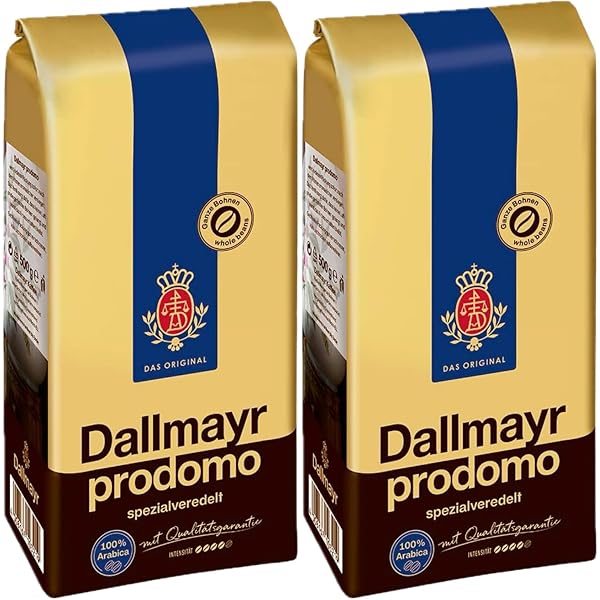 Dallmayr Prodomo Genuine German coffee beans 500g pack of 2