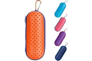 DHRUTI Étui Lunettes de Natation,Unisex Swimming Goggles Case, Boîte de protection pour Lunettes de Natation,Boite lunettes, avec boucles d'alpinisme