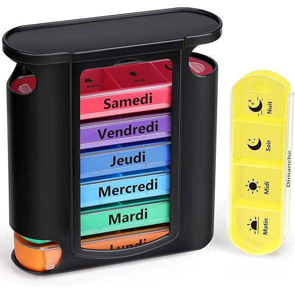 Lot De 24 Piluliers Hebdomadaires Détachables - Transparents, Marque S&L, Neufs