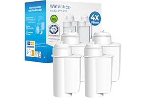 Waterdrop Coffee Filter, Compatible with Siemens® EQ Series, Replacement for Brita® Intenza® TZ70003, TCZ7003, TCZ7033, Bosch® 12008246 Water Filter (Pack of 4)