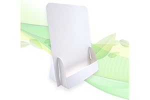 thefoldstands 5 faltbare FLYERSTÄNDER Blanc Design ökologische Prospektständer für DIN A5 Flyer 14,8 x 21 cm vertikal, Prospekthalter aus eco - FSC- Karton, kurz-bis mittelfristigen Einsatz