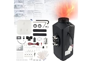 KAX 8KW Air Diesel Heater 12V Diesel Parking Night Heater w/LCD Switch & Remote Control & Silencer & 10L Fuel Tank Air Diesel Heater for Car Trucks Boat Trailer Motorhomes