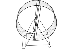 IBASENICE Laufrad Für Hamster Hamsterrad Drahtgeflecht Hamsterrad Hamsterlaufrad Spielzeug mit Halterung Stummlaufrad für Hamster Eichh?rnchen Kleintiere Spielzeug Mit Eichhörnchenrad