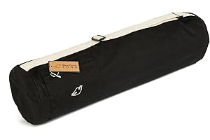 Blue Dove Yoga Chennai Yoga Mat Bag Made from Organic Cotton Yoga Bag with External Zip Up Pocket Choice of Colours