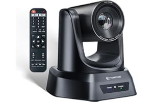 TONGVEO HDMI PTZ Camera 10X Optical Zoom, Church Live Streaming USB 1080P 60fps Camera for Worship Services Online Conference, Works with Zoom, Skype OBS Easy to Set Up