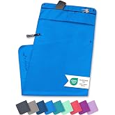 Fit-Flip Fitness Gym Towel with Zipper Pocket and Magnetic Clip | Multi functional, quick drying and lightweight, the perfect