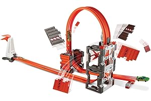 Hot Wheels Mattel DWW96 - Track Builder Mega Crashset