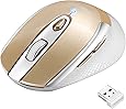 Wireless Mouse for Laptop Silent Cordless USB Mouse Wireless Optical Computer Mouse, 6 Buttons, Battery Included,1600DPI with 3 Adjustable Levels for Windows 10/8/7/XP/Mac/Macbook Pro/Air/HP/Acer