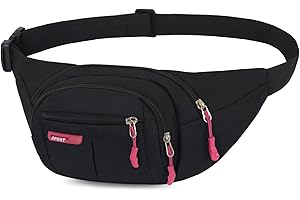 YOOLUAN Gürteltasche Bauchtaschefür Damen und Herre Taschen Wandern Fitness Fahrrad Outdoor Sport Hüfttasche Urlaub Doggy Bag Geld Pouch Pack
