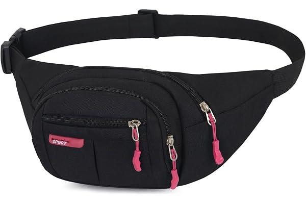 Sacs Banane Ville De Sécurité pour Voyage Randonnée Homme Femme, de Sport Vélo à Dos Waist Fanny Pack Running Outdoor Sport de Randonnée