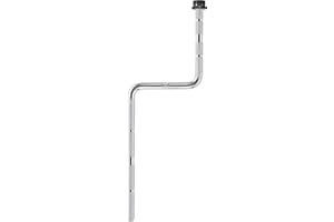 Meinl Percussion Rod Microphone Stange - Gewinkelter Stab für Mikrofone - Gewindespitze für 0,375 und 0,625 Zoll Gewinde - Z-Form - Stahl, Verchromt (MC-MR3)