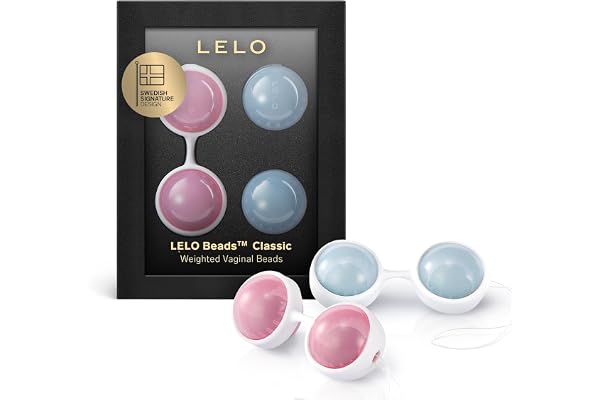 LELO Beads - Boules de Geisha, exercice de Kegel pour reeducation perineale femme, pour les femmes de tout âge – Boules lestées en silicone haut de gamme avec cordon
