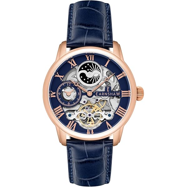 Thomas Earnshaw Orologio Automatico Uomo ES-8179-0D - Cassa Acciaio, Cinturino Pelle Nera, Quadrante Nero, Serie Scientists Faraday