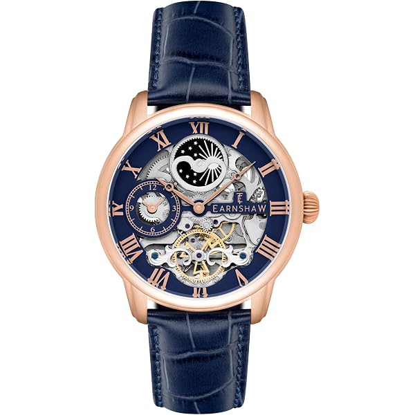 Thomas Earnshaw Orologio Automatico Uomo ES-8179-0D - Cassa Acciaio, Cinturino Pelle Nera, Quadrante Nero, Serie Scientists Faraday