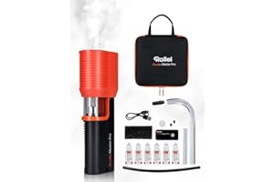 Machine à Fumée Portable, Rollei Smoke Master Pro Machine Mini a Fumee Professionnelle Télécommande sans Fil Utilisation Polyvalente pour Photographie Fêtes Halloween Événements en Plein air Mariage
