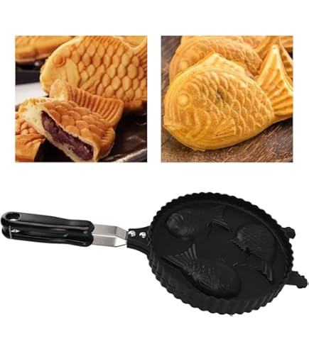 CookKing - Taiyaki Japanse visvormige pannenkoek dubbele pan, gemaakt in Korea