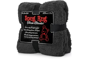 Snug Rug Coperta Divano Coperta Plaid Morbida Sherpa Edizione Speciale Coperta in Pile Morbidissimo Pregiato 127 x 178 cm (Grigio)